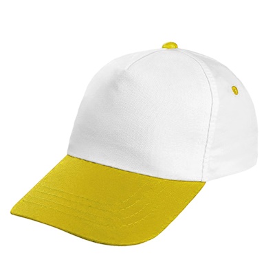 Sarı Siperli Beyaz Şapka