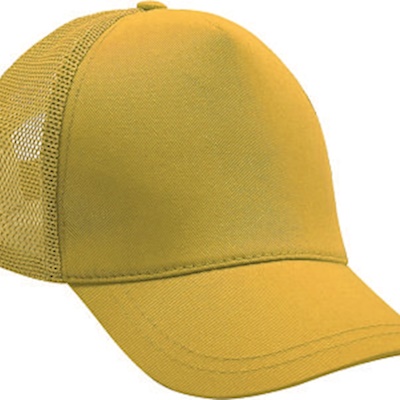 Sarı Fileli pamuk Gabardin Şapka