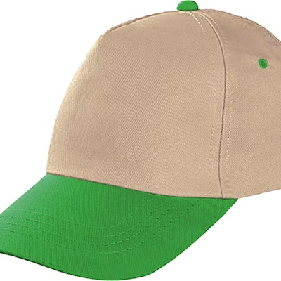 Yeşil Siperli Bej Şapka