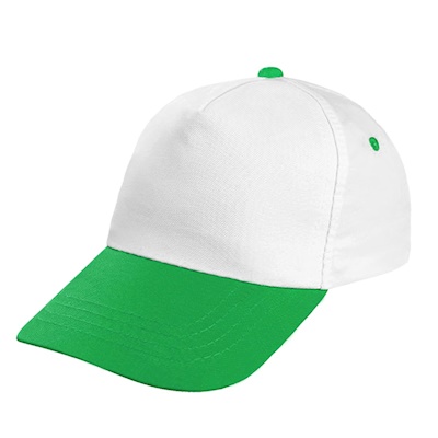 Yeşil Siperli Beyaz Şapka