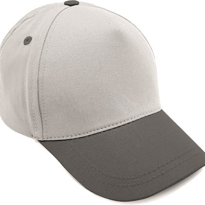 Gri Siperli Beyaz Pamuklu Şapka