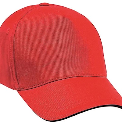 Kırmızı Sandwich Siper Şapka